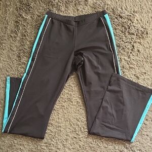 EUC Fila Sz M Black & Blue Workout Pants
